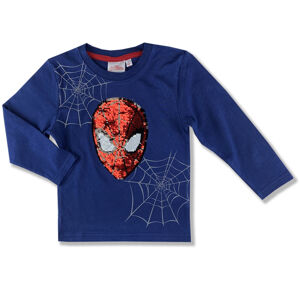 Cactus Clone Detské tričko s otočnými flitrami, - Spiderman, modré veľkosť: 98
