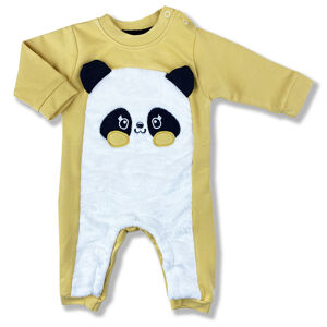 Miniworld Dupačky pre bábätká - Panda, žlté veľkosť: 62-68