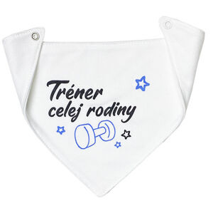 BABY´S WEAR Bavlnený slintáčik pre bábätká - Tréner celej rodiny