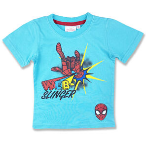 Cactus Clone Detské tričko na krátky rukáv - Spiderman, tyrkysové veľkosť: 104 (4roky)