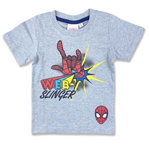 Cactus Clone Detské tričko na krátky rukáv - Spiderman, sivé veľkosť: 128