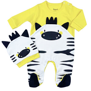 Miniworld Dupačky s čiapkou - Zebra veľkosť: 74-80