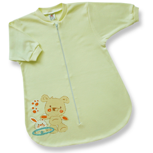 BABY´S WEAR Spací vak pre bábätká - BEAR, žltý veľkosť: 56