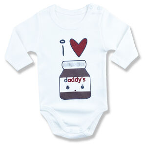 LULLABY Detské body - Nutella Daddy veľkosť: 1 mesiac