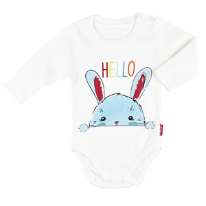 LULLABY Detské body - Hello Zajko veľkosť: 62 (2-4m)
