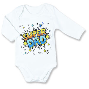 Baby Cool Detské body - Super Dad graffiti veľkosť: 1 mesiac