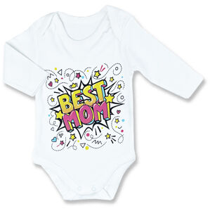 Baby Cool Detské body - Best Mom graffiti veľkosť: 6 mesiac