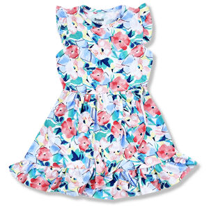 Miniworld Dievčenské letné šaty- Kvetinky veľkosť: 116