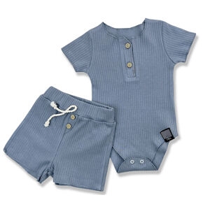 Baby Cool 2dielny letný set pre bábätká- Minimal, sivé veľkosť: 62 (2-4m)