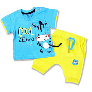 Miniworld (oblečenie s MALOU VADOU)2dielny letný set pre bábätká - Cool Zebra veľkosť: 80-86