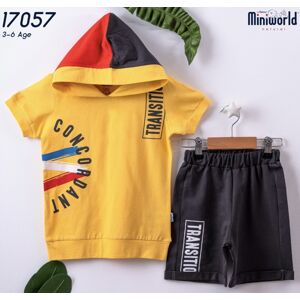 Miniworld Chlapčenský letný set- Concordant, žltý veľkosť: 104