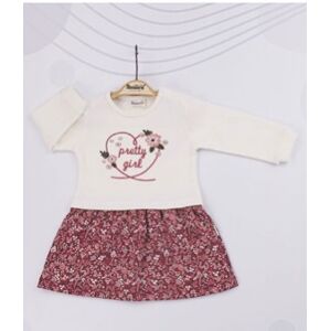 Miniworld Dievčenské šaty na chladnejšie dni- Pretty girl veľkosť: 9-12m