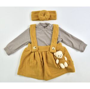 Popshops Dievčenský komplet na chladnejšie dni- Ella, horčicový veľkosť: 9 -12m