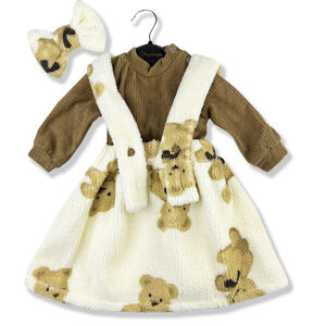 Popshops 3dielny dievčenský set chladnejšie dni- Sofi Bear exclusive veľkosť: 86 (12-18m)