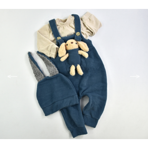 Popshops 2dielny chlapčenský komplet- Bunny, indigo veľkosť: 9-12m