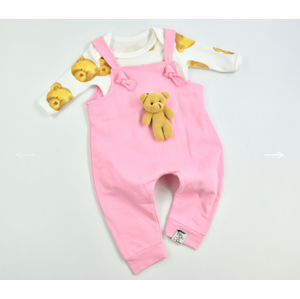 Baby Cool 2dielny set pre bábätká- Teddy, ružový veľkosť: 80 (9-12m)