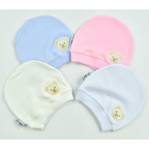 KAYRA baby Kojenecká čiapka- Macko, béžová veľkosť: 0-4m
