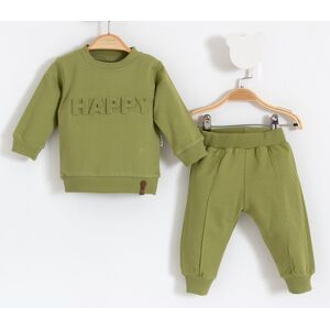 Max 2dielny set pre bábätká- Happy, zelený veľkosť: 80 (9-12m)
