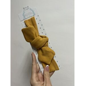 KAYRA baby Nastaviteľná čelenka pre bábätká a deti- Horčicová, 6mes.-6rok