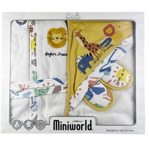 Miniworld Potreby na kúpanie v darčekovom balení- Safari, žlté