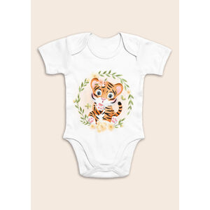Milinko Detské body na dlhý rukáv- Roztomilý tiger veľkosť: 98 (24-36m)