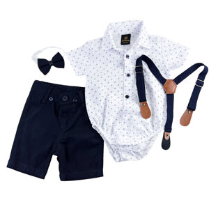 EF Kids Letný elegantný 4dielny set pre bábätká- Móda veľkosť: 86 (12-18m)
