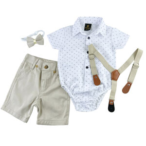 EF Kids Letný elegantný 4dielny set pre bábätká- Móda veľkosť: 86 (12-18m)