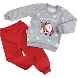 herry baby (oblečenie s MALOU VADOU)-2dílný set pro miminka- Happy Christmas veľkosť: 92 (18-24m)