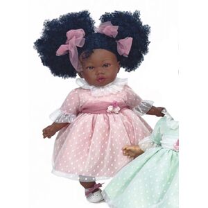 Nines D'Onil Realistická španielská bábika- Addis Elegant, černoška 45cm