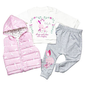 Baby 3dielny set pre bábätká - Zajko veľkosť: 68 (4-6m)