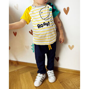 Miniworld (oblečenie s MALOU VADOU)2dielny set pre bábätká - ROAR! Dinosaur veľkosť: 68-74