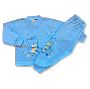 BABY´S WEAR Detské pyžamo –  Greedy Bear, modré veľkosť: 98 (24-36m)