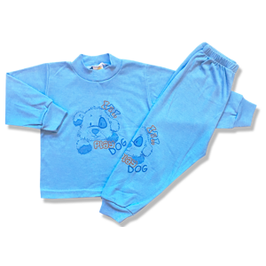 BABY´S WEAR Chlapčenské pyžamo –  Play dog, modré veľkosť: 116