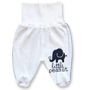 BABY´S WEAR Polodupačky pre bábätká, biele - Sloník veľkosť: 68 (4-6m)