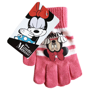 Cactus Clone Detské rukavice - Minnie Mouse červeno-ružové