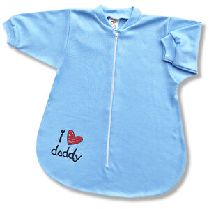 BABY´S WEAR Spací vak pre bábätká - Daddy, modrý veľkosť: 62