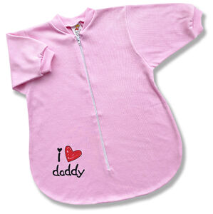 BABY´S WEAR Spací vak pre bábätká - Daddy, ružový veľkosť: 56