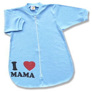 BABY´S WEAR Spací vak pre bábätká - Mama, modrý veľkosť: 68