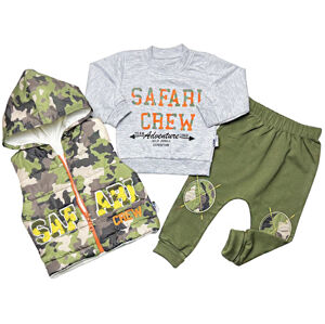 Baby 3dielny chlapčenský set pre bábätká - Safari veľkosť: 68 (4-6m)