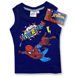 Cactus Clone Detské tričko bez rukávov - Spiderman, tm.modré veľkosť: 116