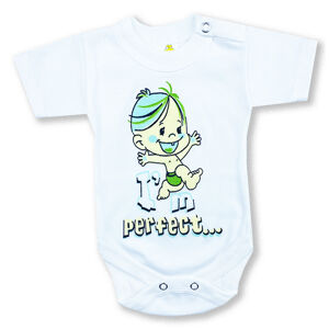 BABY´S WEAR Kojenecké body - krátky rukáv, Perfect, biele veľkosť: 62