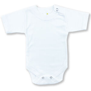 BABY´S WEAR Detské body - KRÁTKY RUKÁV, Klasické biele veľkosť: 98