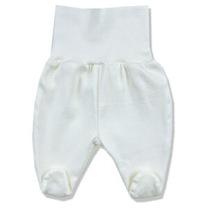 BABY´S WEAR Kojenecké polodupačky, jednofarebné biele veľkosť: 56 (0-2m)