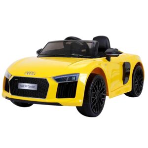 Detské žlté auto AUDI R8 Spyder na batérie