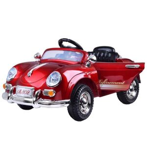Elegantné červené lakované retro auto pre deti