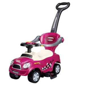 Ružové autíčko pre deti s rúčkou 3v1