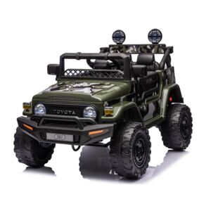 Zelené batériové detské auto Toyota FJ Cruiser